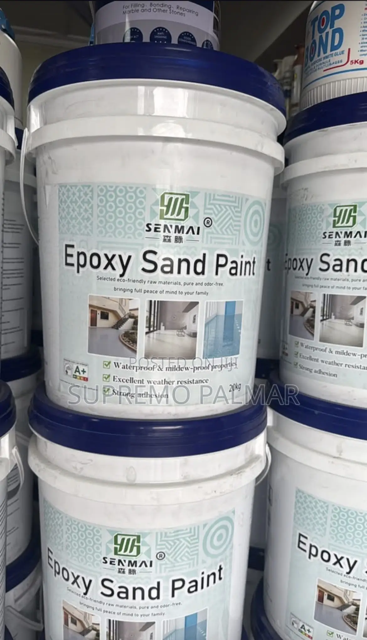 Senmai 20kg Floor Paint – Waterproof Mildew-Proof Sand Coating