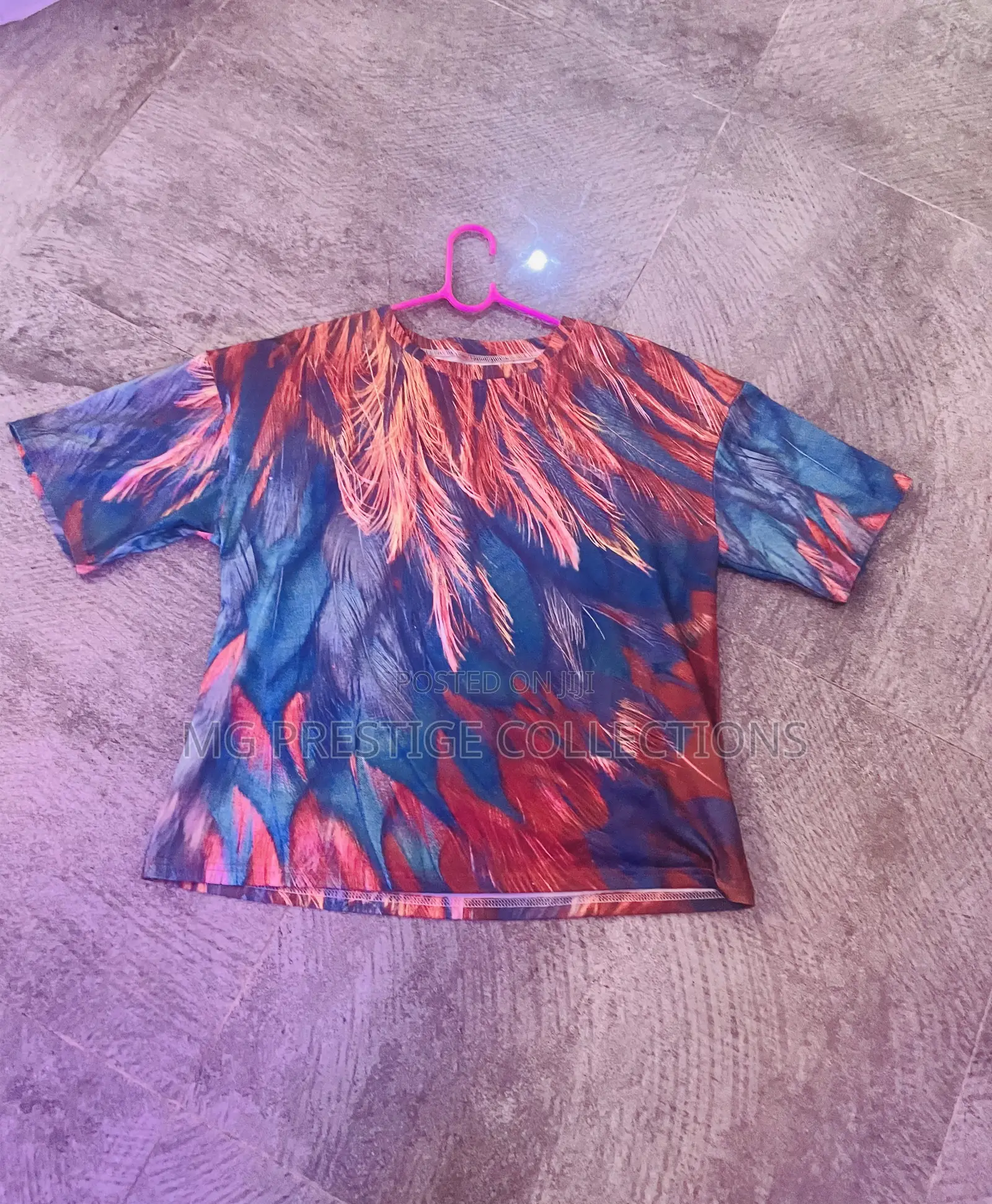 Ladies Printed T-Shirt and Biker Shorts Two Piece Set