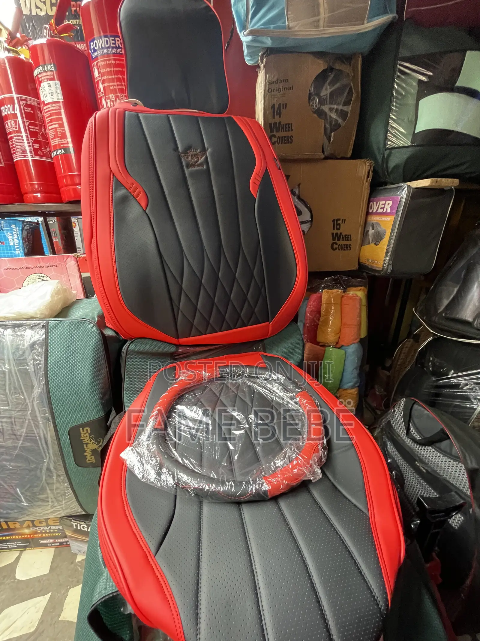 Luxury Sport Edition Car Seat Cover - Black Red