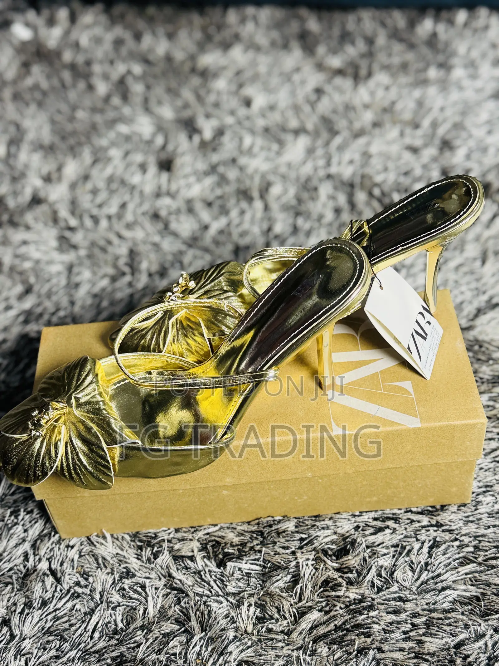 Zara Gold Heel _ Ladies Heel