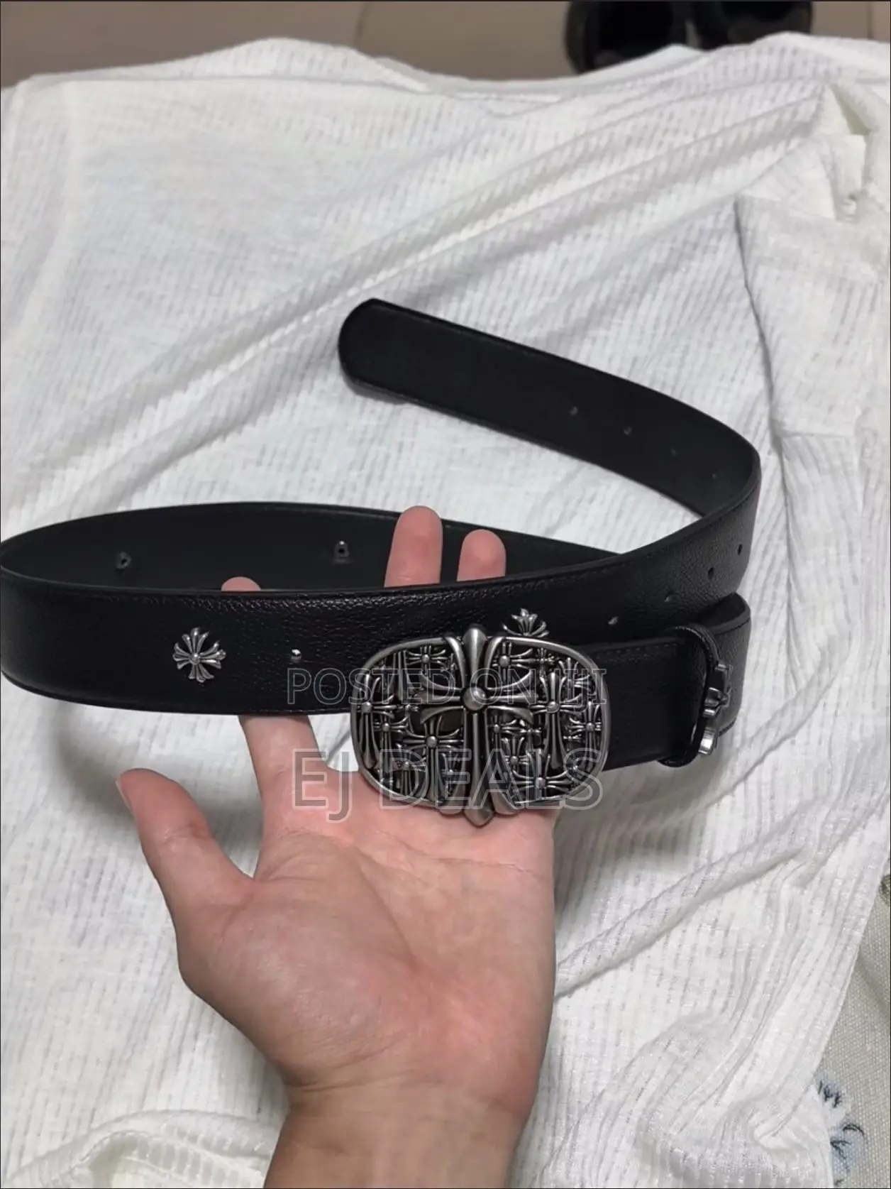 Vintage Chrome Hearts Cemetery Cross Belt