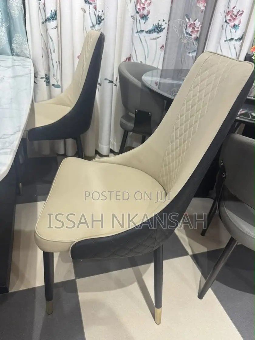 Beige Black Dining Chairs