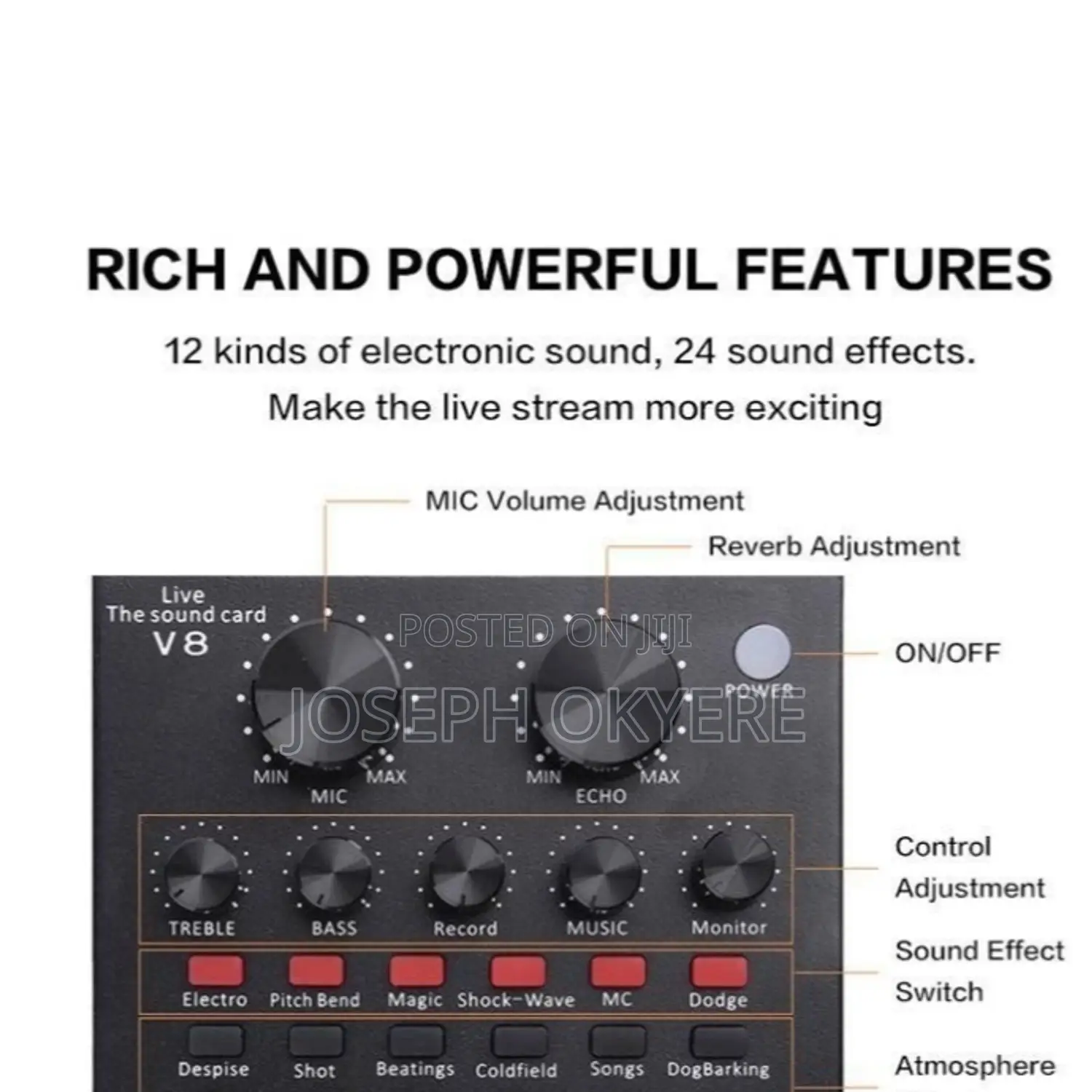 V8 Audio Sound Card
