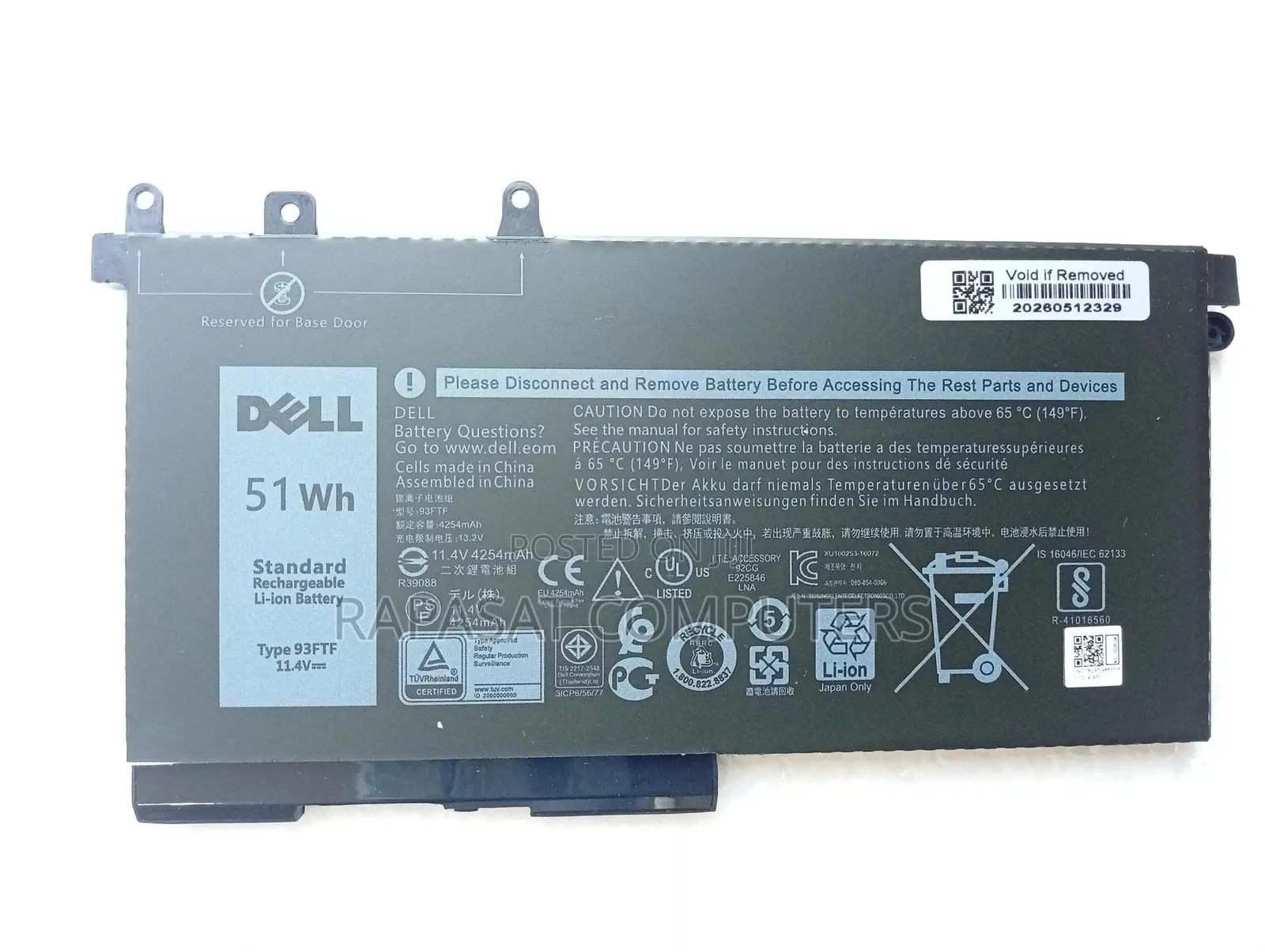 Dell 93ftf Battery