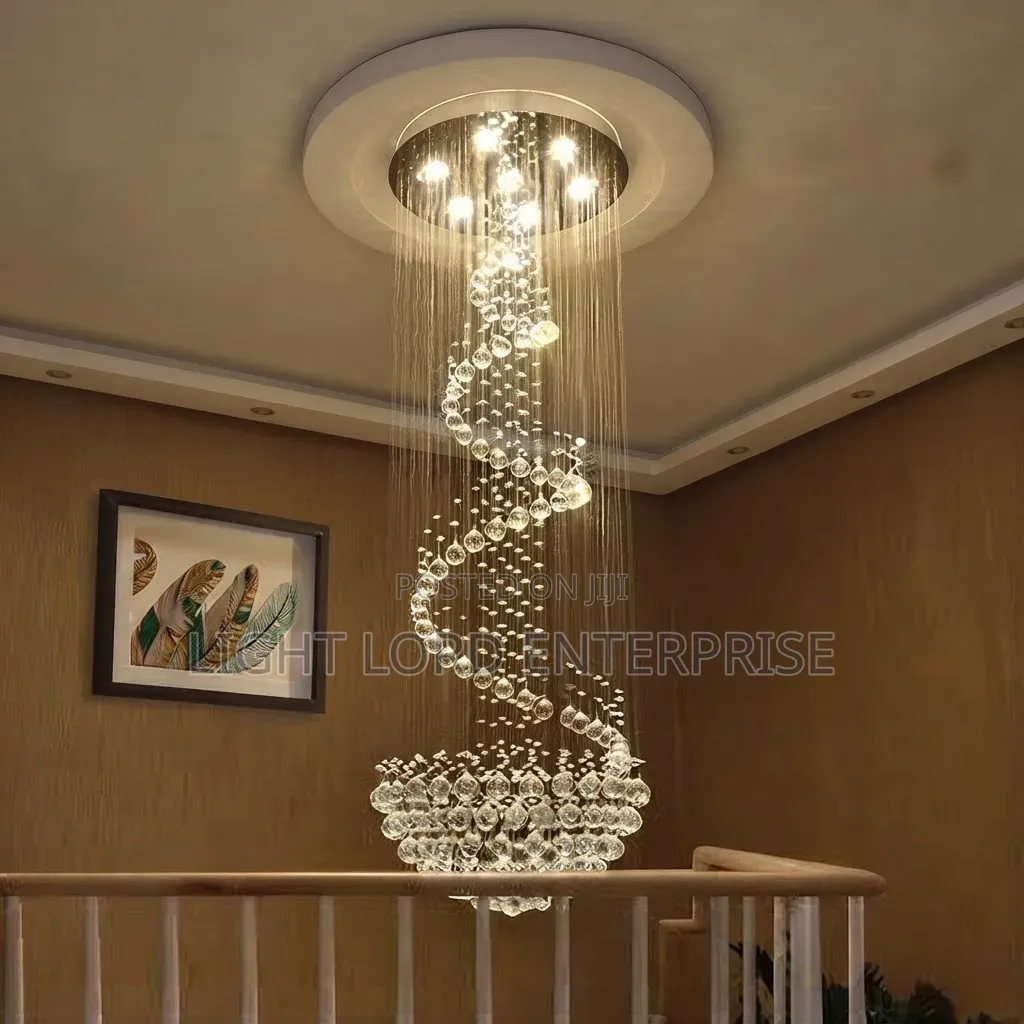 Clinton Ice Crystals Led Chandelier 7feet