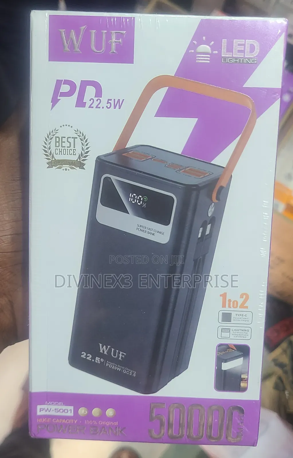 WUF PWmAh Super Fast-Charge Power Bank