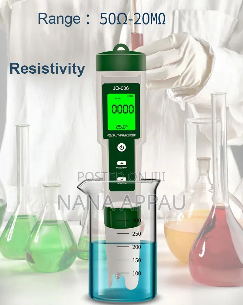 10-in-1 Multi-Parameter Water Quality Tester (Model JQ-006),