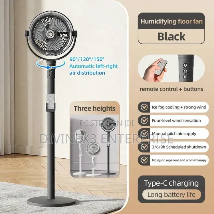 Circulation Cooling Humidifying Floor Fan