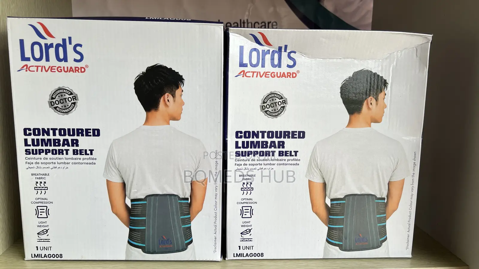 Contoured Lumbar Support Belt
