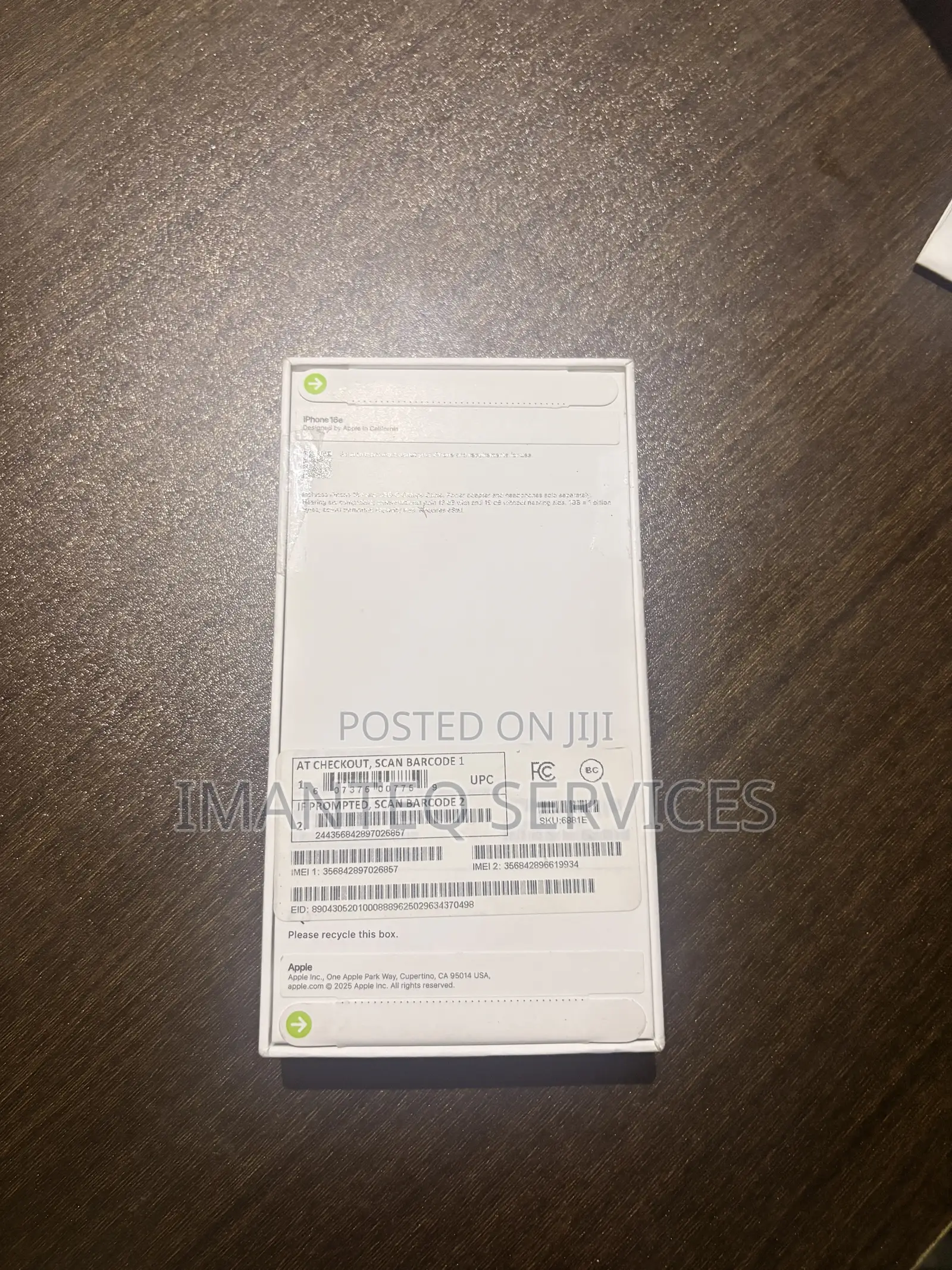 New Apple iPhone 16e 128 GB Black