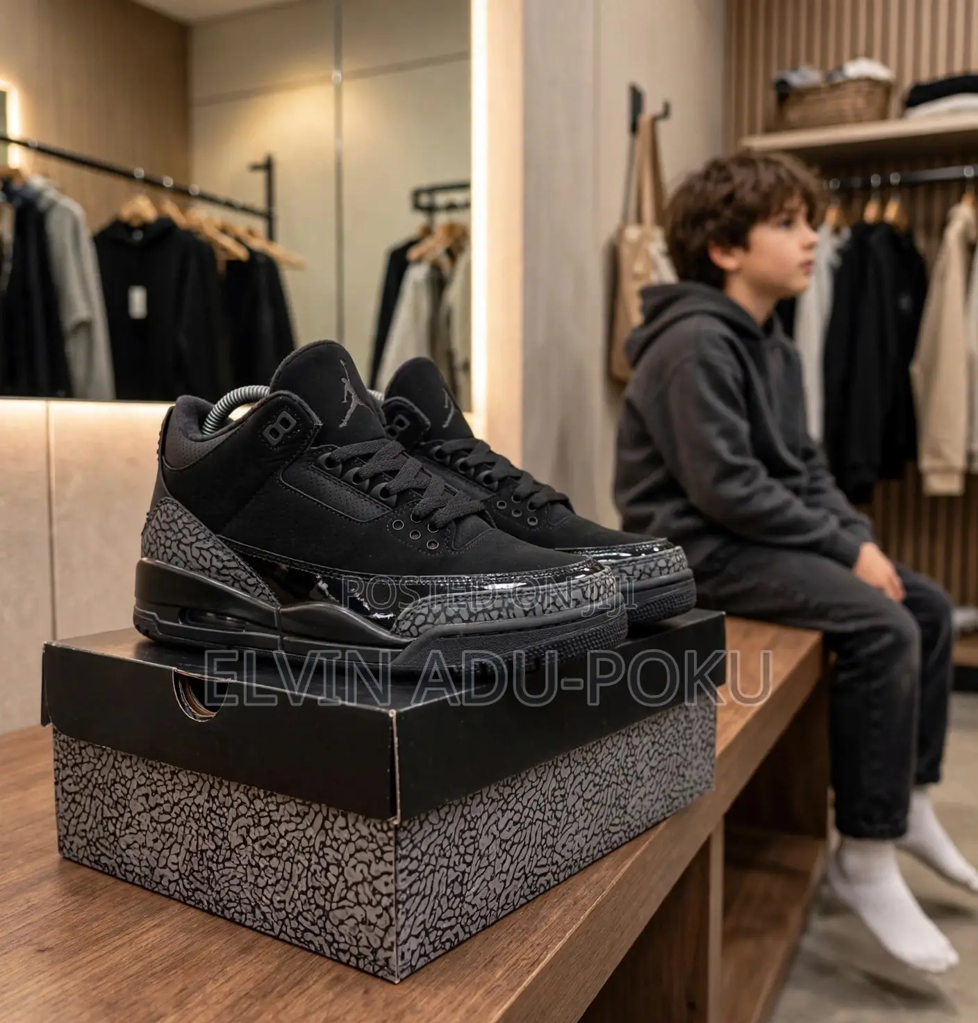 Jordan 3 Black Cat for Kids | Sizes : 25 — 35 | Available