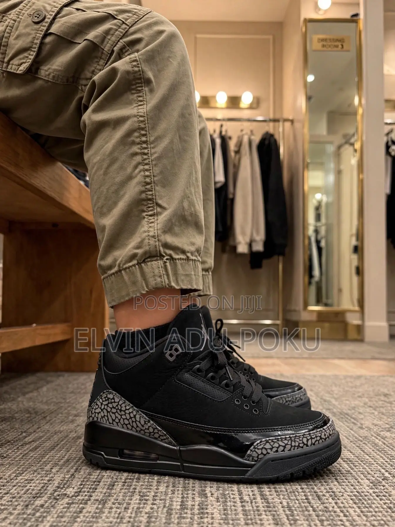 Jordan 3 Black Cat for Kids | Sizes : 25 — 35 | Available
