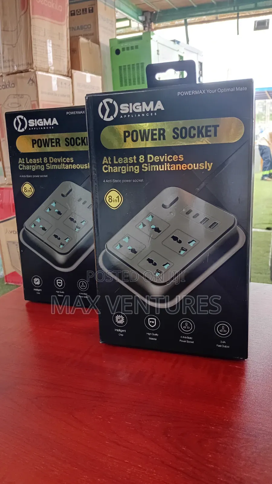 Sigma 8-in-1 Quality Power Socket for Home Appliances
