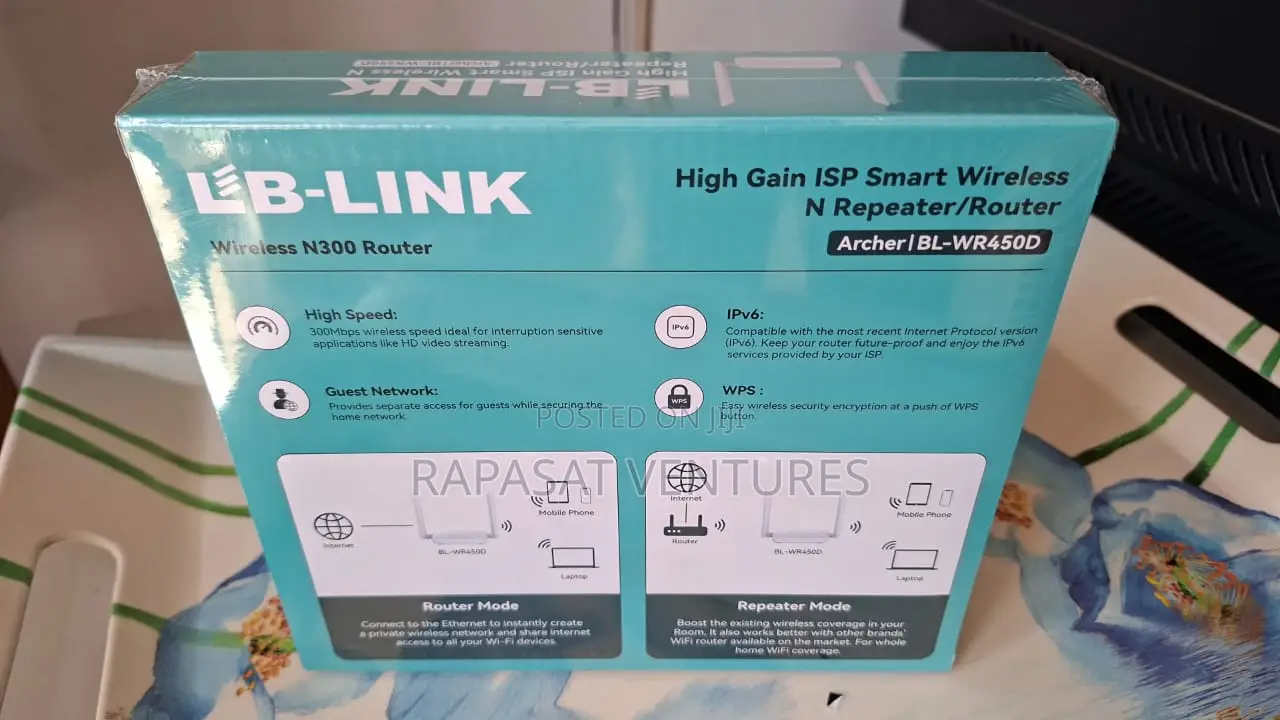 LB-LINK 300Mbps Wireless Repeater / Router BL-WR450D