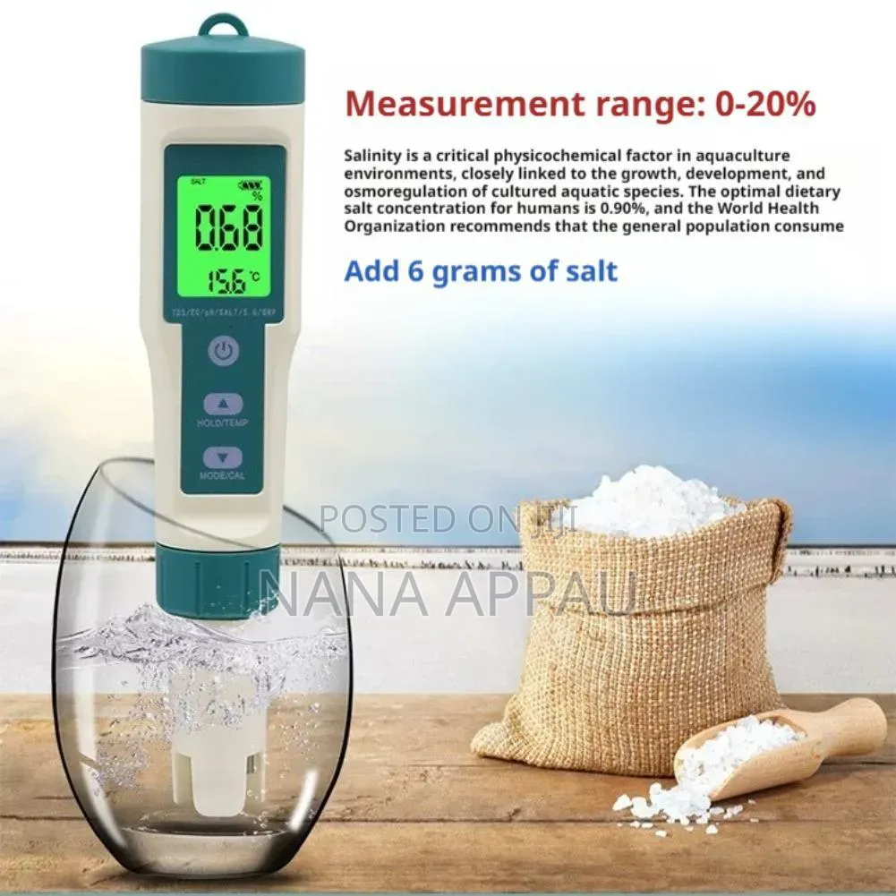 8-in-1 Multi-Parameter Water Quality Tester