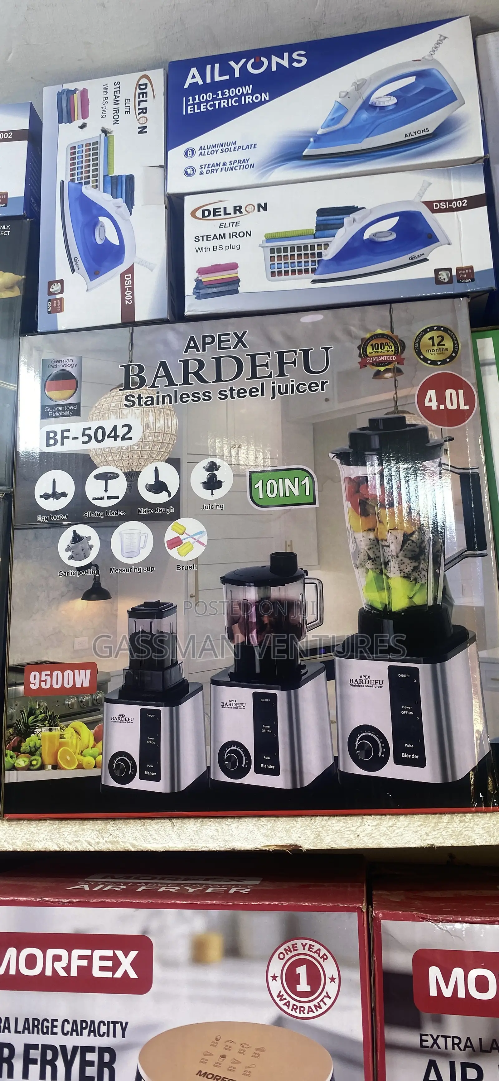 Bardefu 10 in 1 Commercial Blender