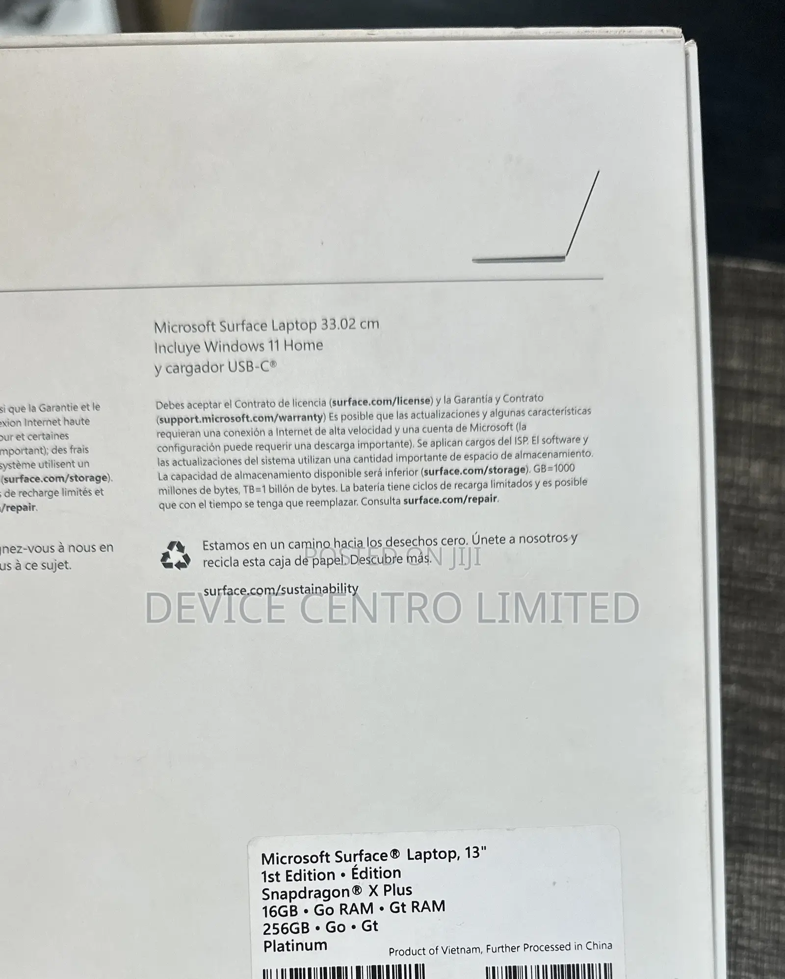 New Microsoft Surface Laptop 16GB Qualcomm Snapdragon X Plus SSD 256GB