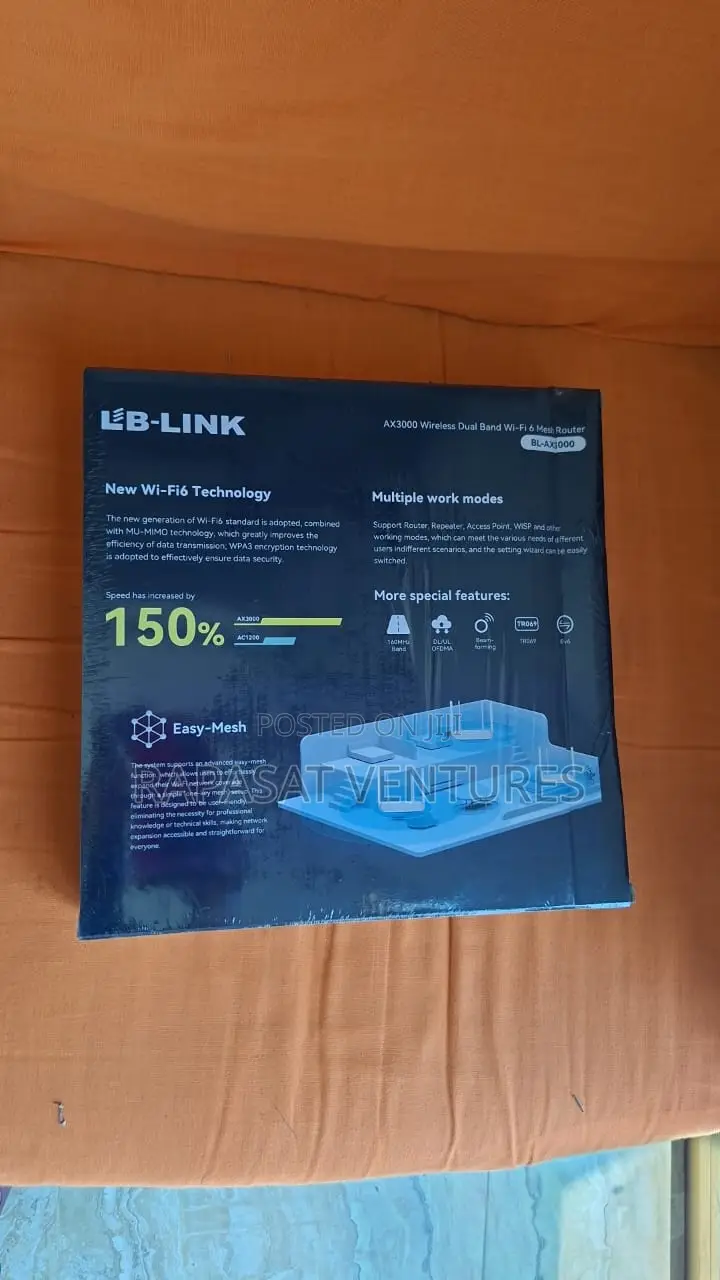 Lb-Link Ax3000 Wireless Dual Band Wi-Fi 6 Mesh Router Bl-Ax3000
