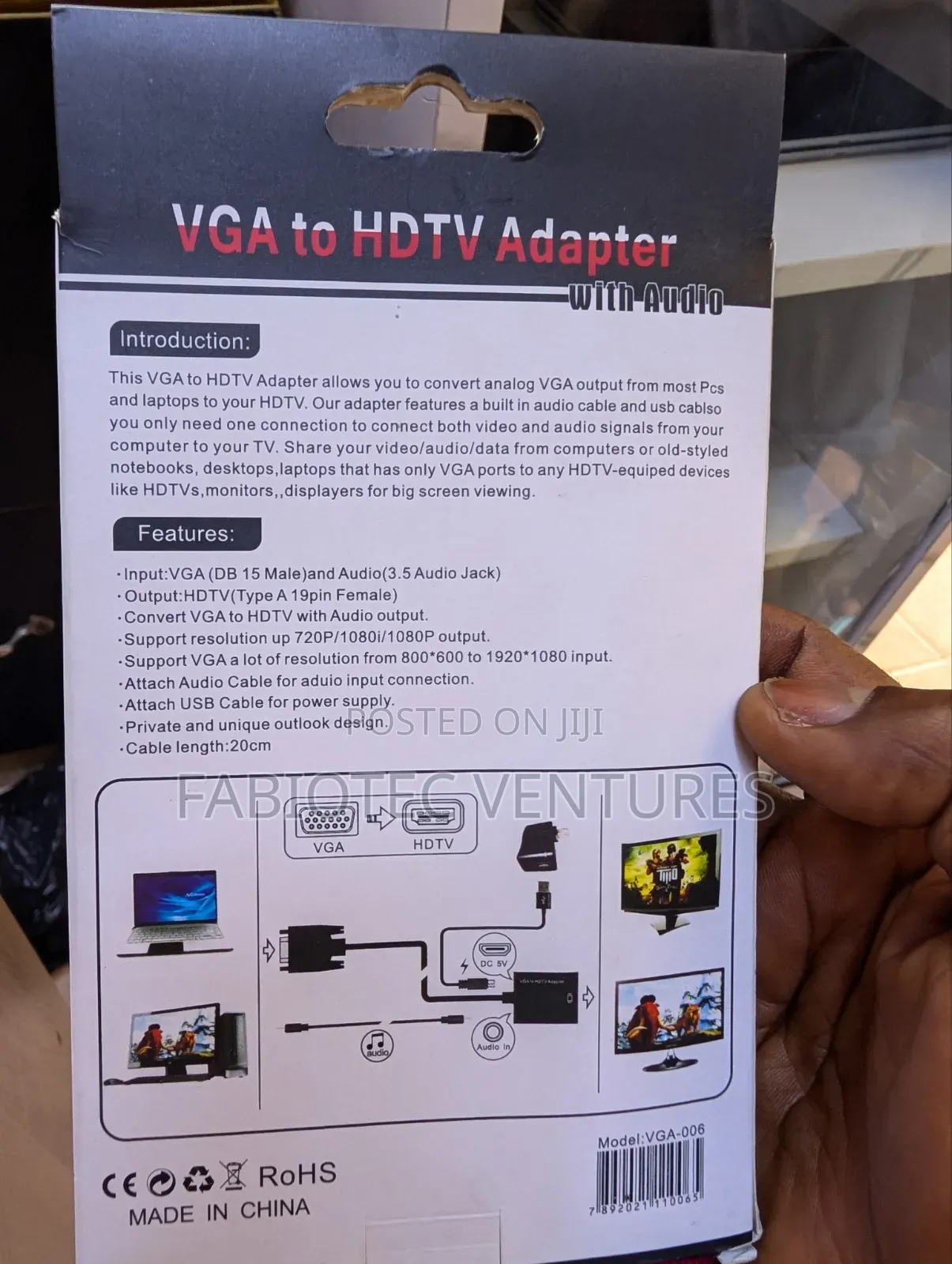 VGA to HDMI Adapter