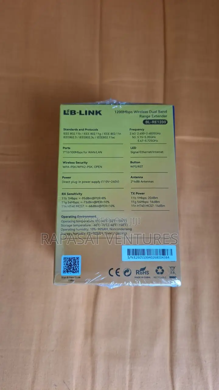 LB-LINK BL-RE1200 1200Mbps Wi-Fi 6 Range Extender