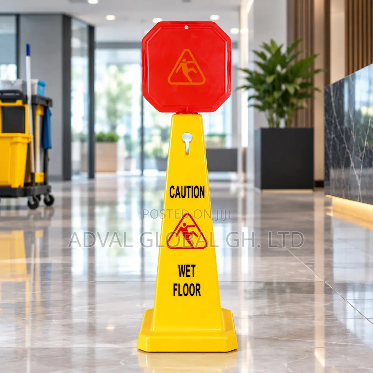 Cleaning Caution Sign (Cone Shape)