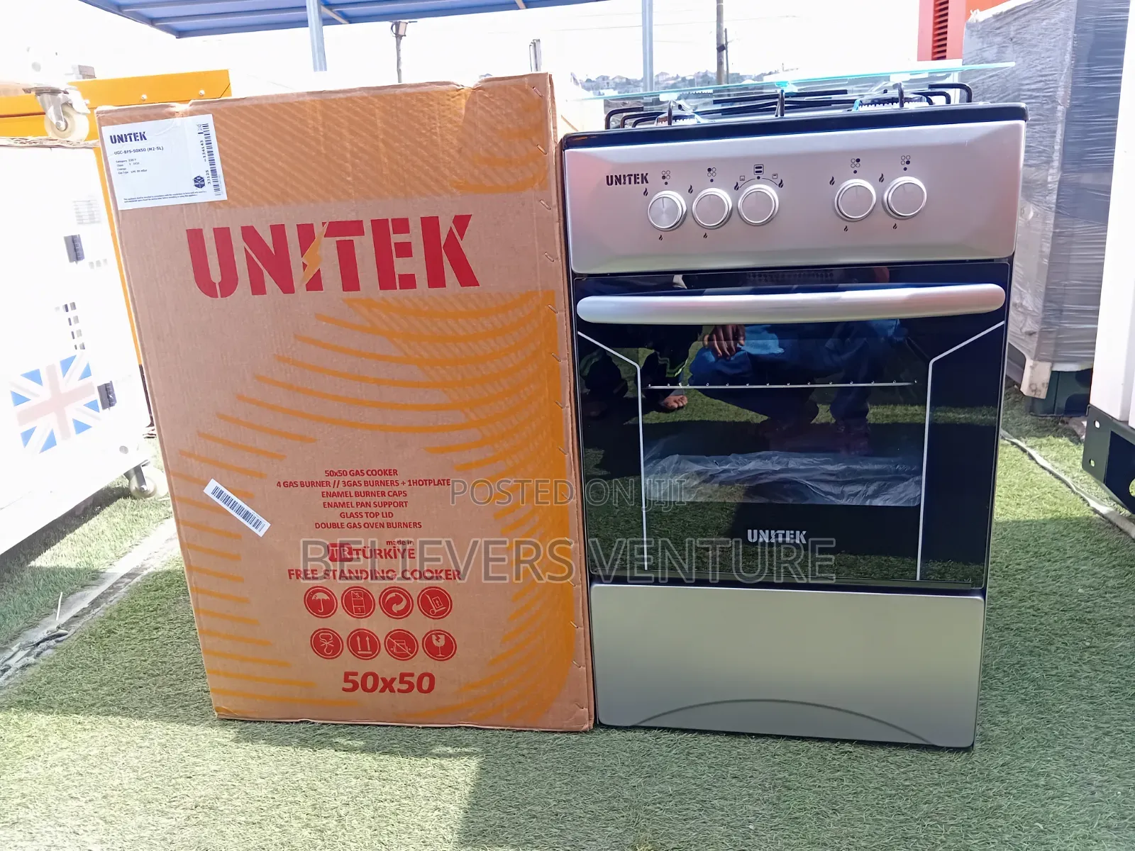 Unitex 4 Burner Gas Cooker – Four Powerful Burners for Your Kitchen