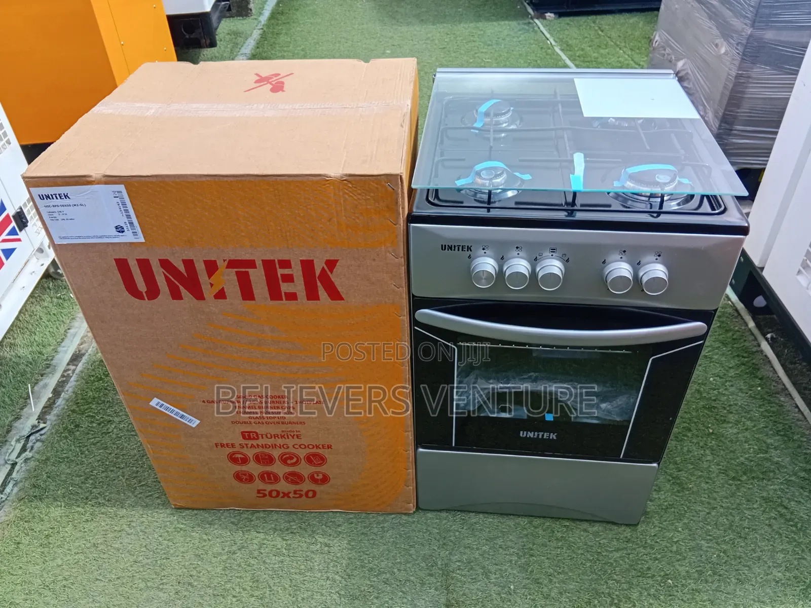 Unitex 4 Burner Gas Cooker – Four Powerful Burners for Your Kitchen