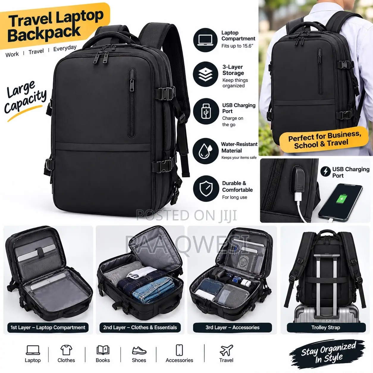 Multifunctional Business Laptop Backpack