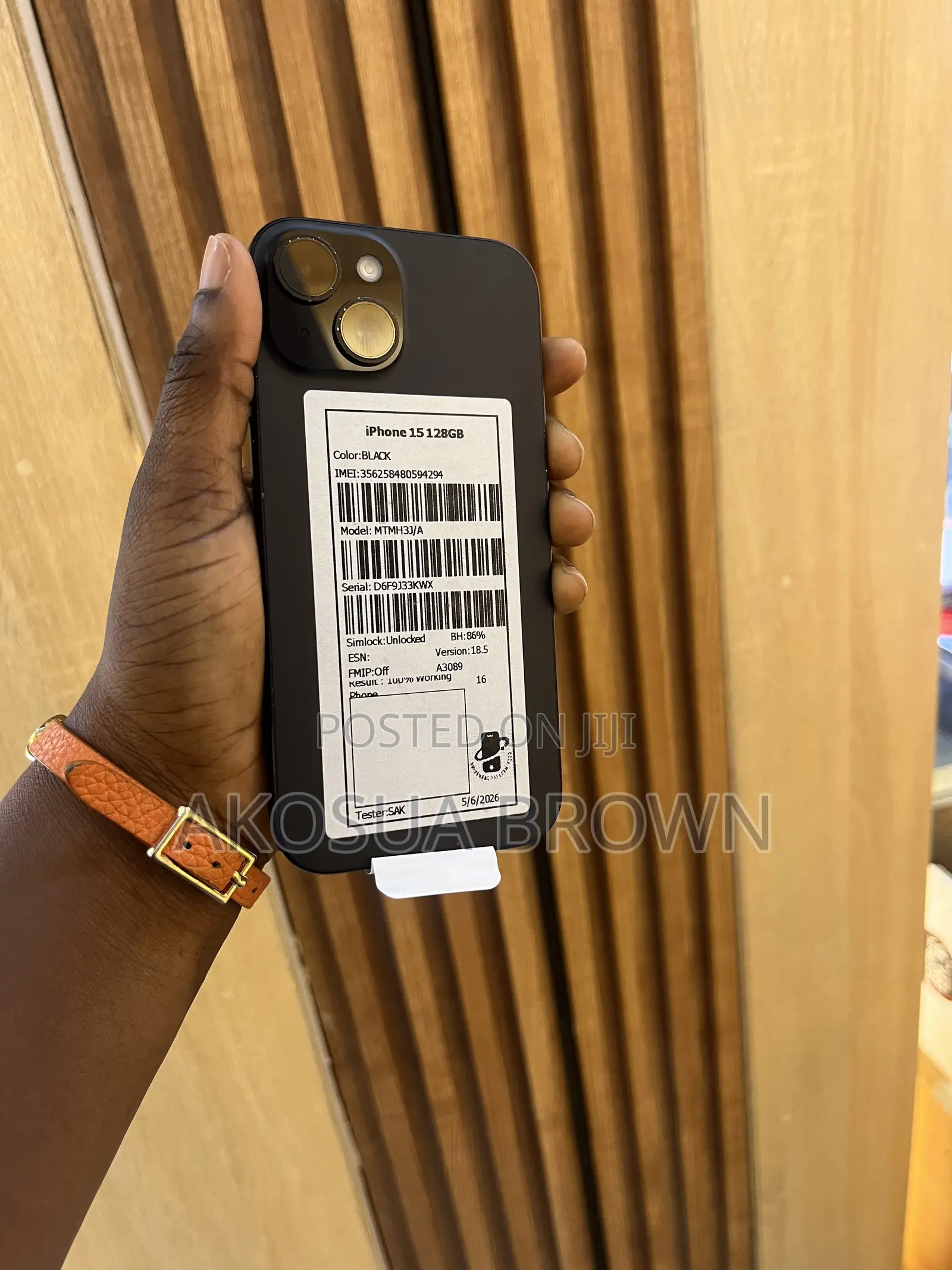 Apple iPhone 15 128 GB Black