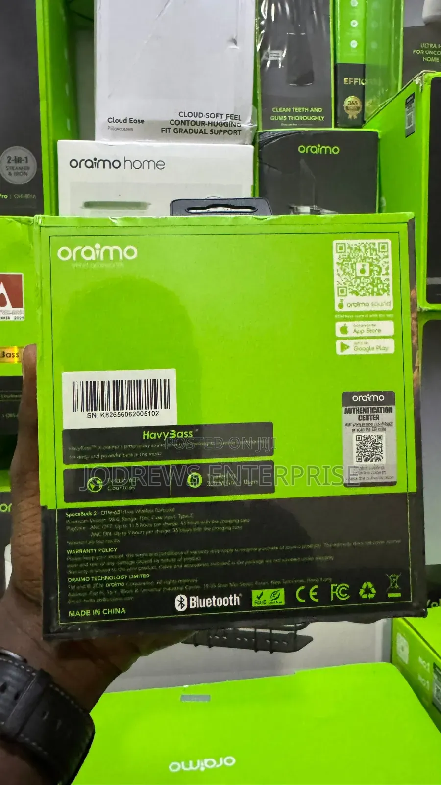 Oraimo SpaceBuds 2 Lavender AI Smart 45hrs Play True Wireless Earbuds