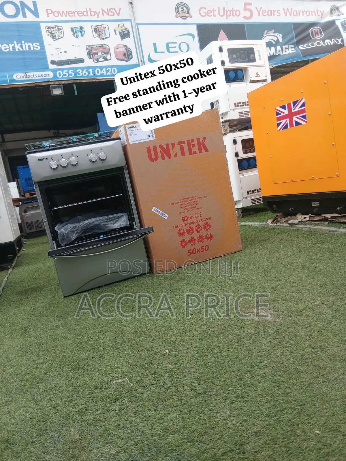 Affordable Unitek 50x50 4-Burner Gas Cooker With Oven Durable, Stylish
