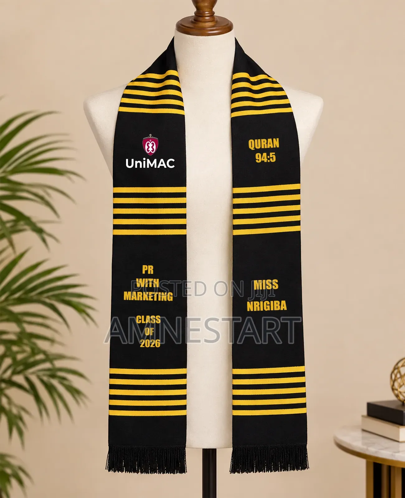 Sash Custom With Embroidery