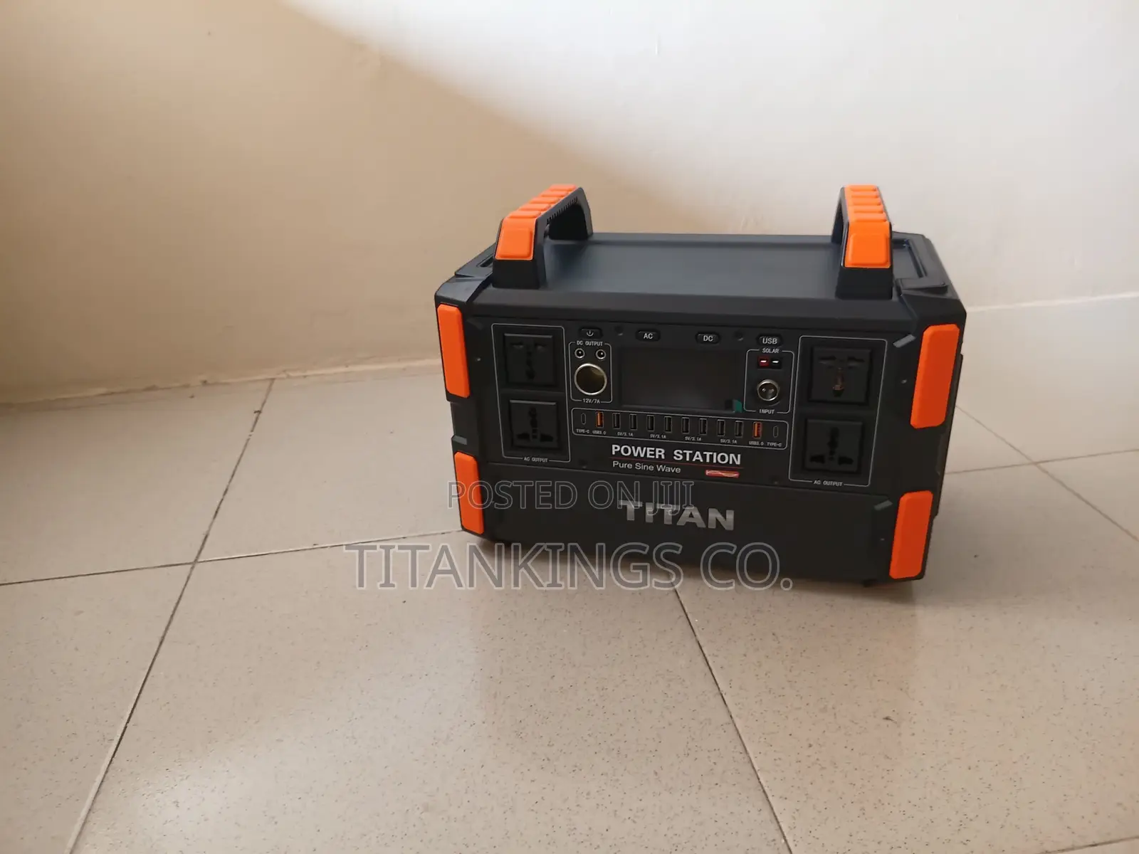1200w Portable Solar Generator Station With 100w Solar Panel