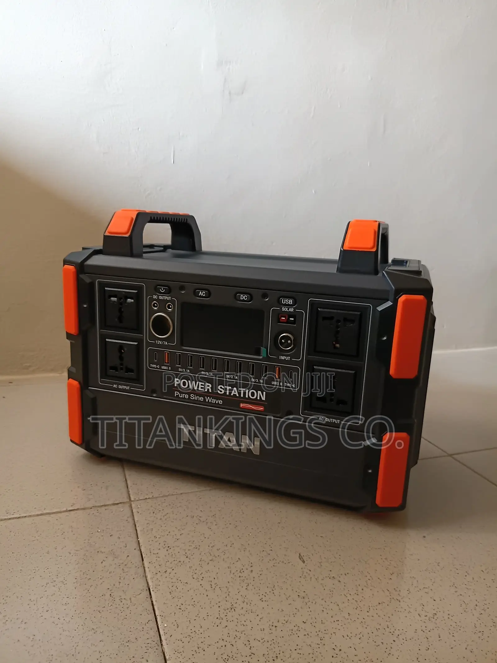 1200w Portable Solar Generator Station With 100w Solar Panel