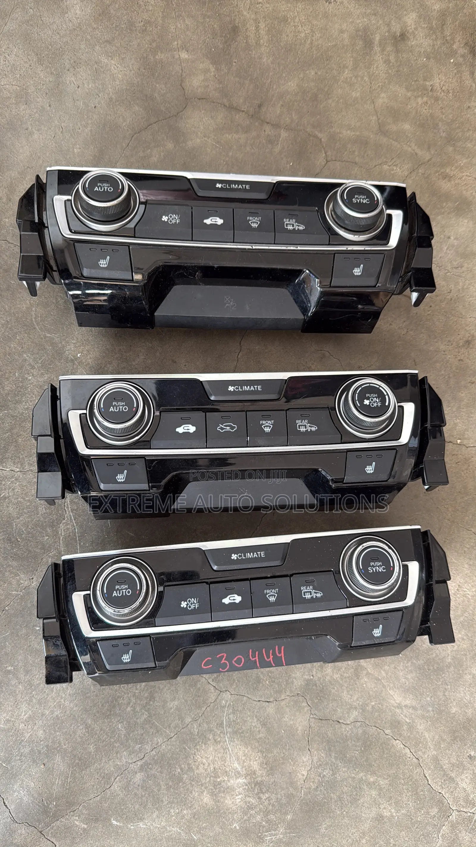 Civic 2017 Dashboard Center Climate Control