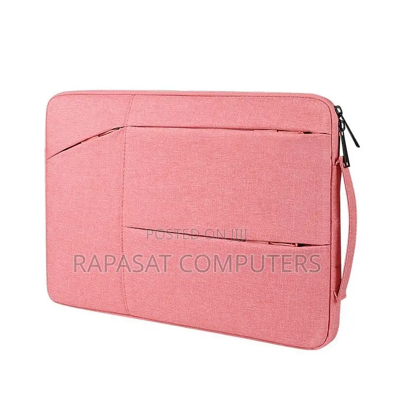 New (15.6",14",13") Laptop Sleeve Bag (Pink 3-Side Zip) - ¢110 Per 1