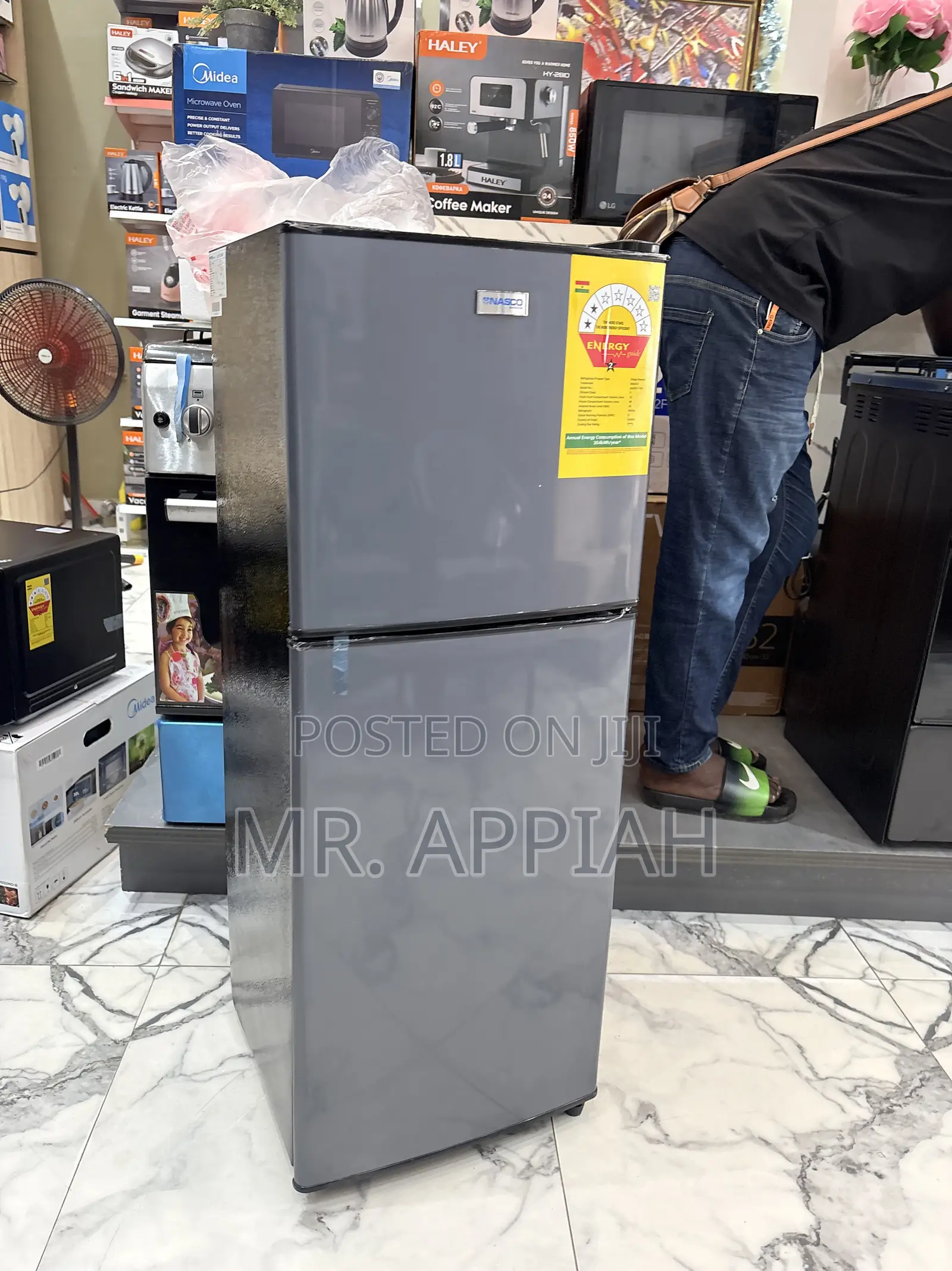 Super Adorable Nasco Double Door Fridge(Nasd2-13fl)112L