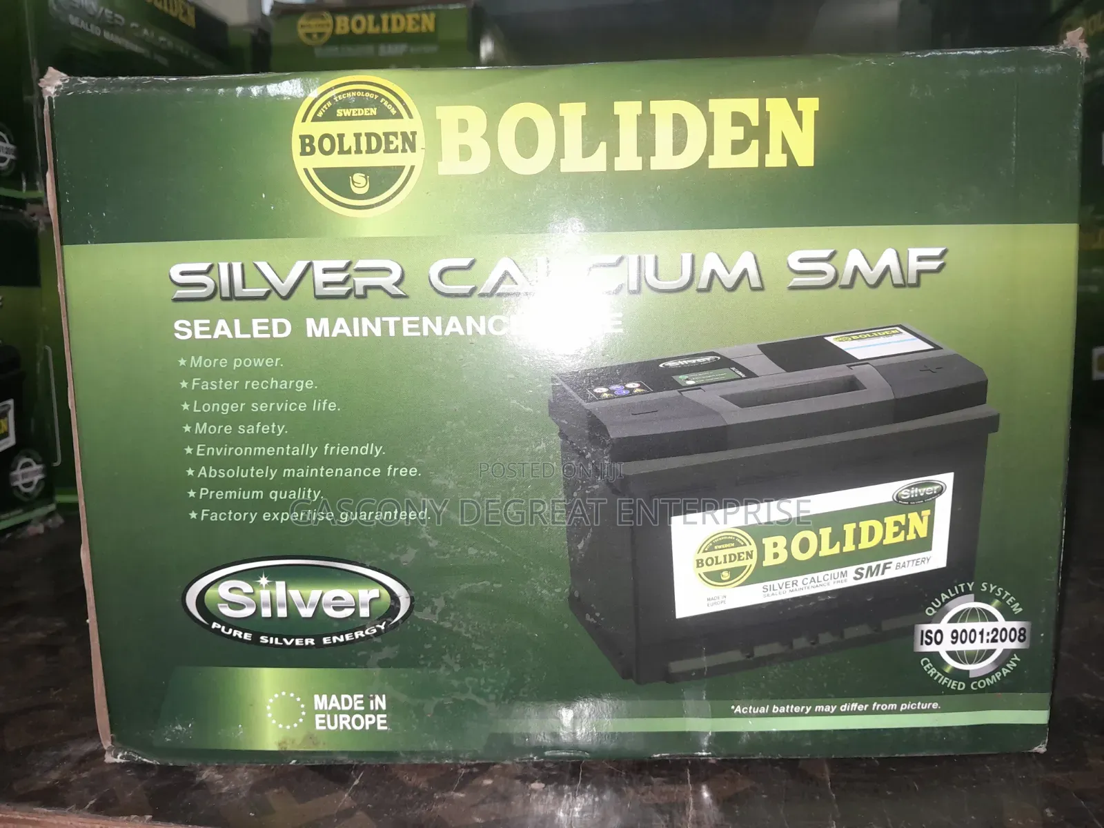 BOLIDEN-Battery 9 Plate 35Ah