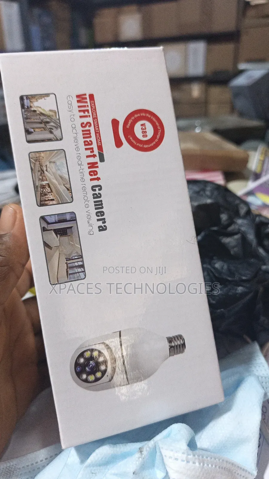 2mp Wireless PTZ Bulb Camera With Two Way Audio, V380 Pro