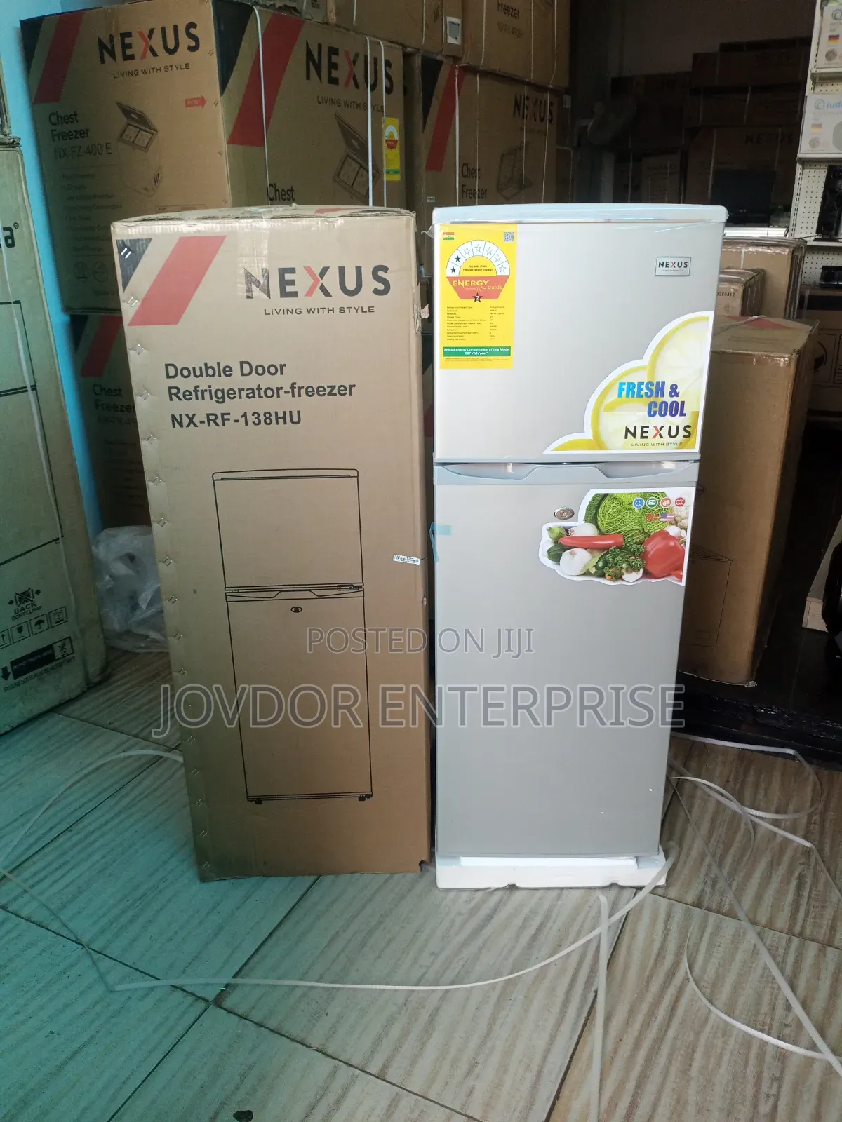 Nexus Double Door Fridge (138ltrs)