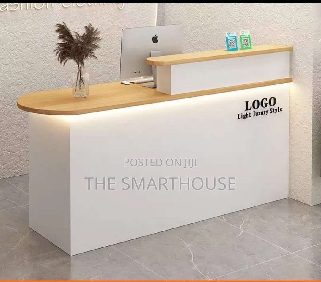 Modern Marble Reception Desk – (Table Size - 150cm)