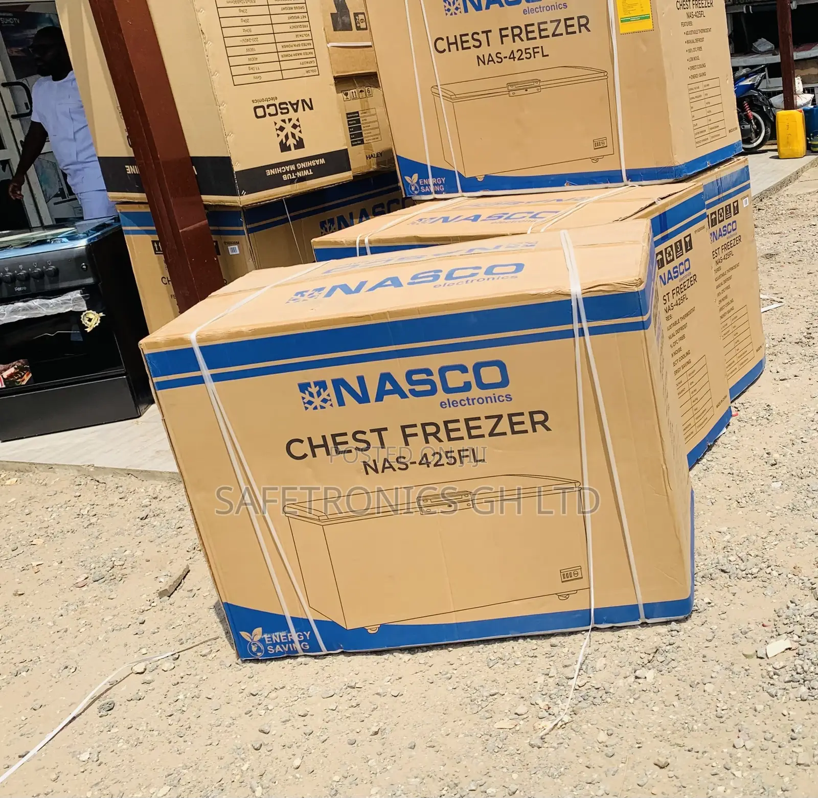 Optimized Unveil Single Door 318L Grey Nas-425fl Nasco Freezer