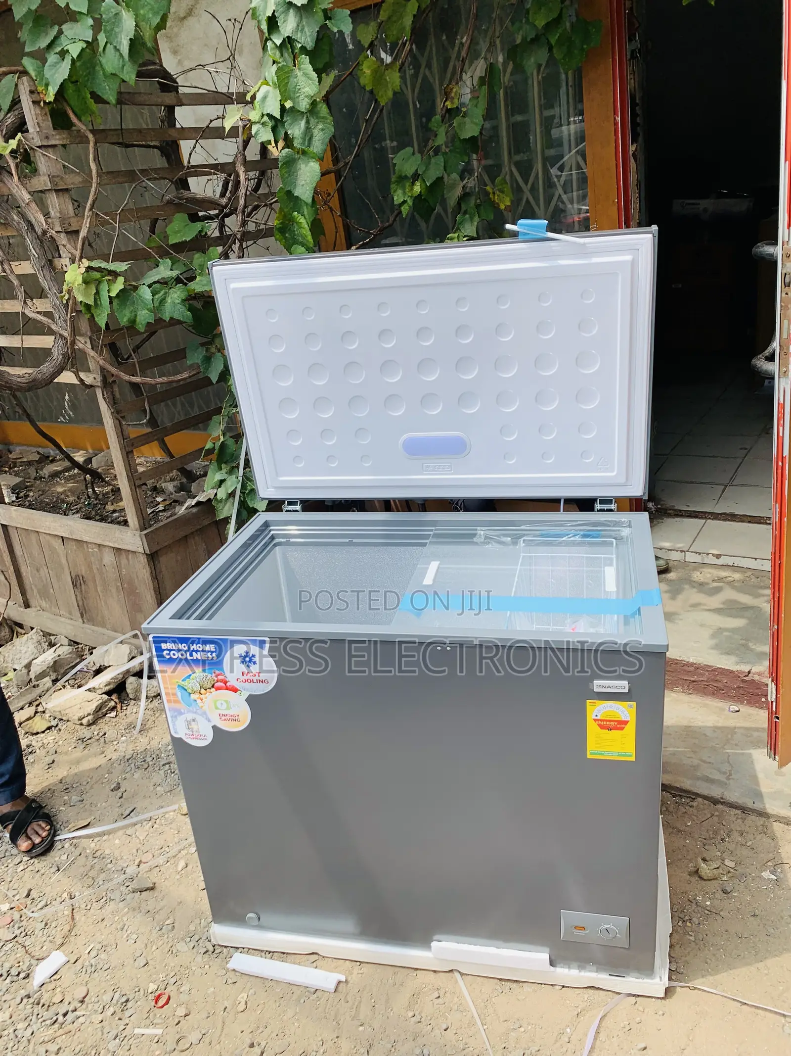 Text Us Single Door Nasco 318l Chest Freezer - NAS-425FL - Silver