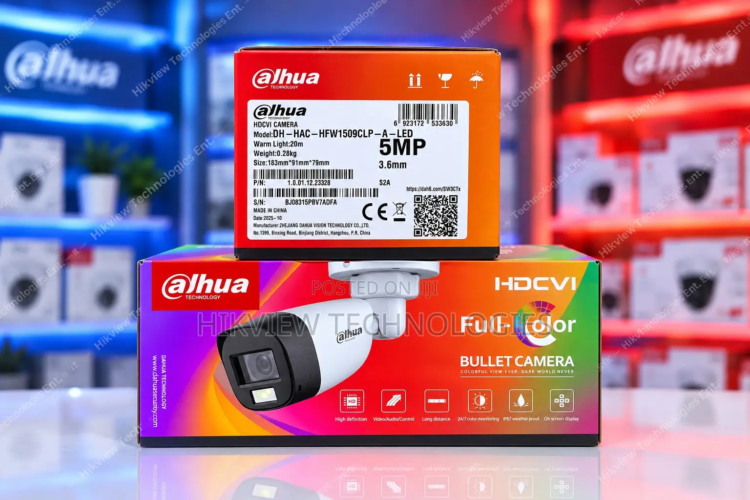 Dahua Dh-Hac-Hfw1509clp-a-Led 5mp Full-Color Hdcvi Bullet Camera