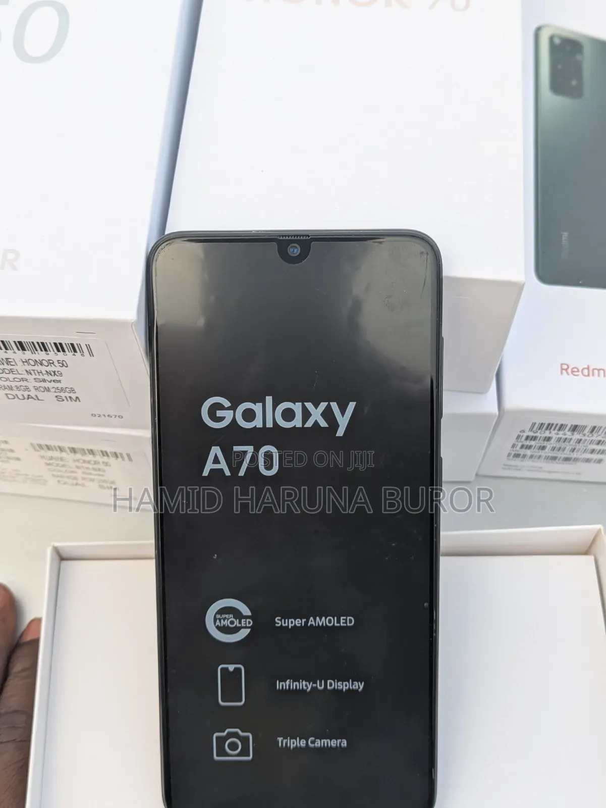 New Samsung Galaxy A70 128 GB Black