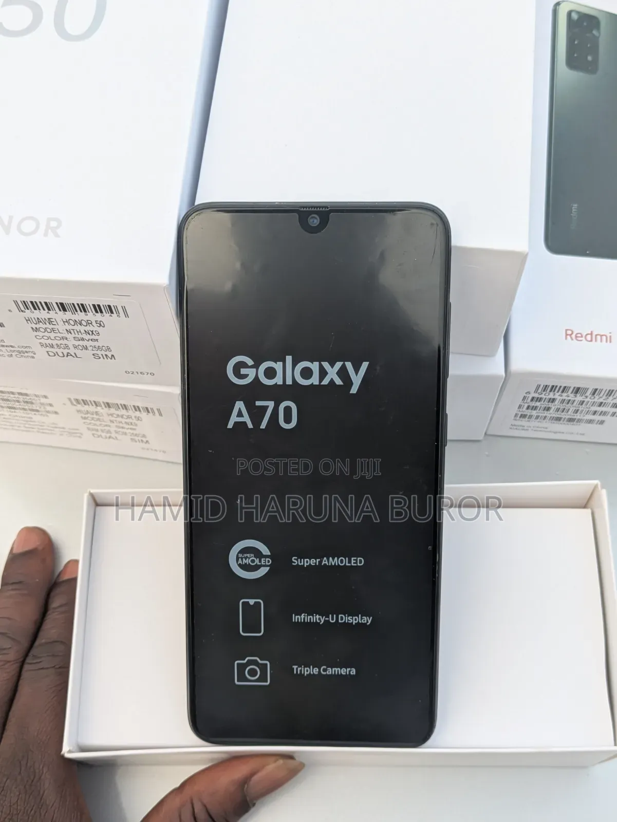 New Samsung Galaxy A70 128 GB Black