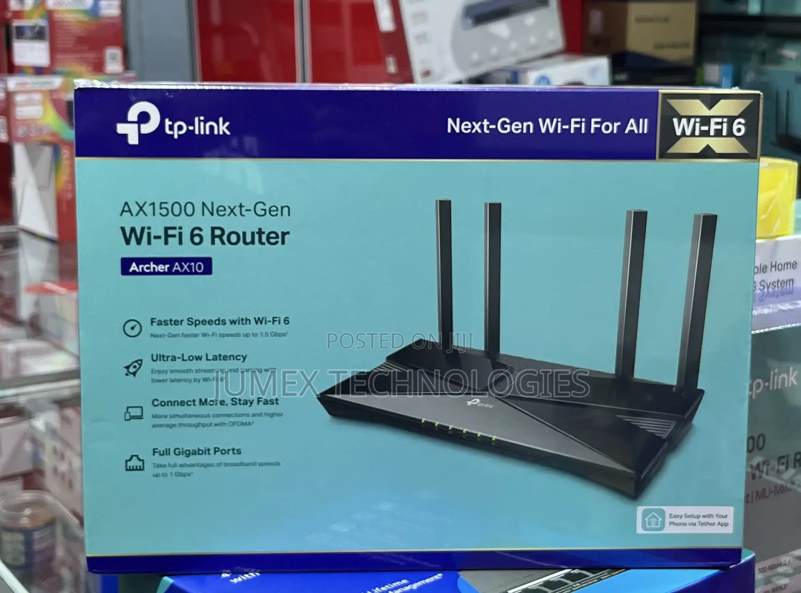 TP-Link GIGABIT AX1500 Next-Gen Wi-Fi 6 Router Archer AX10