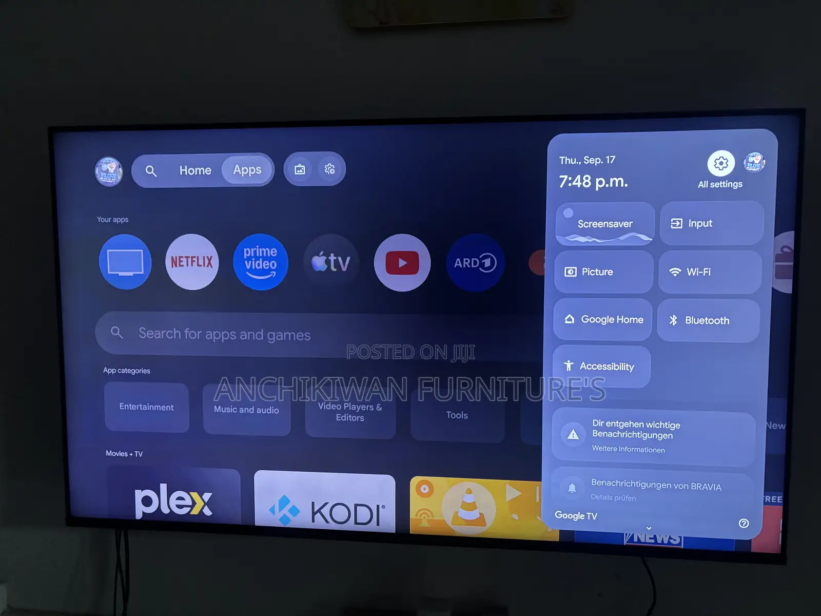 Sony 55 Inches Google Android TV(120 HTZ Refresh for Gaming )