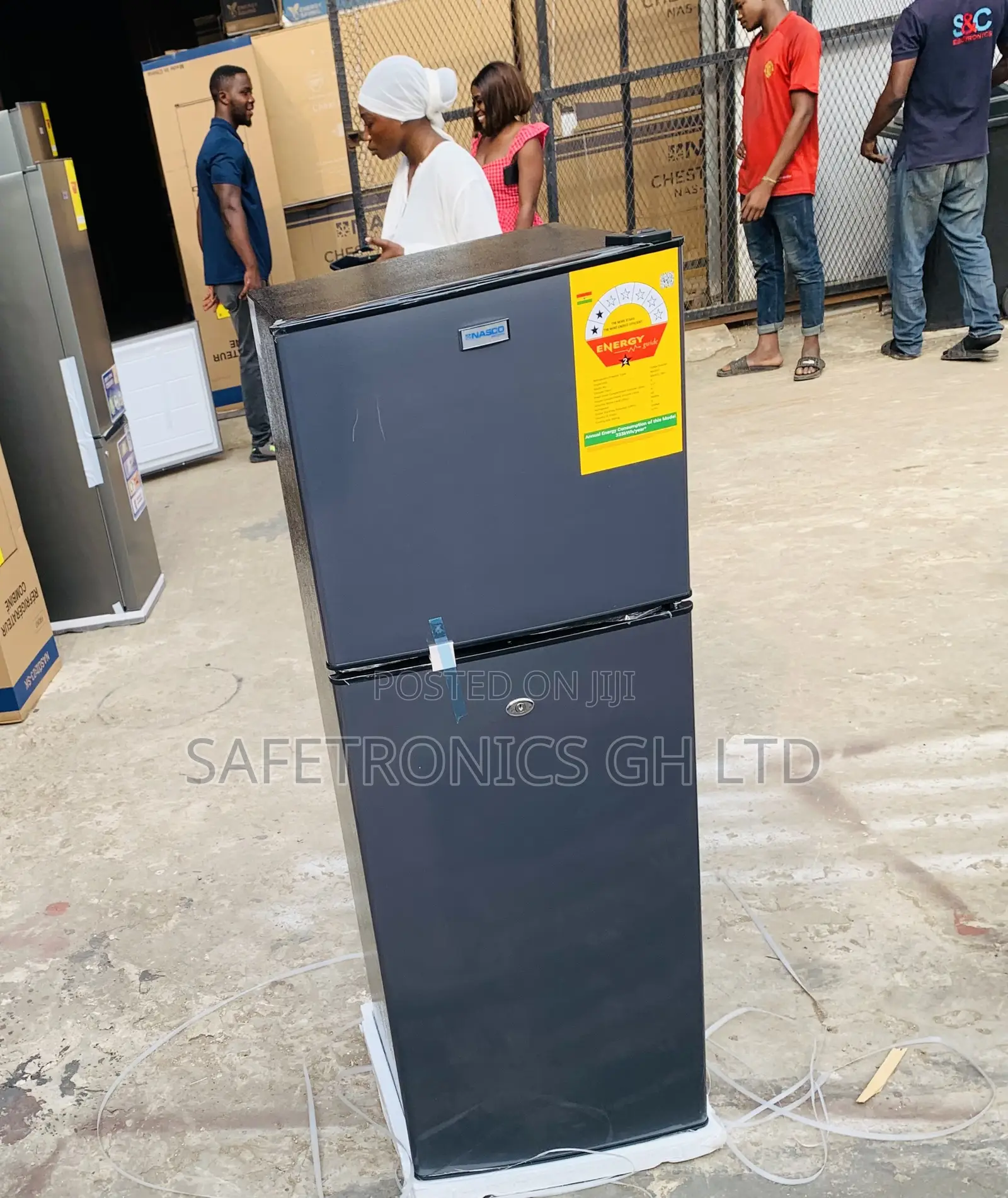 Available in Stock (Grey) Nasd2-13fl 2 Doors 112L Nasco Fridge