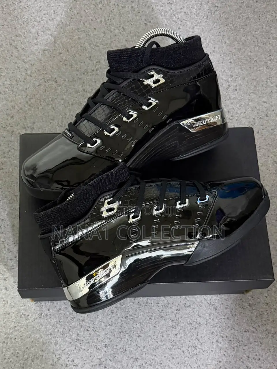 Air Jordan 17 Low “Black/Ash Patent” Sneakers